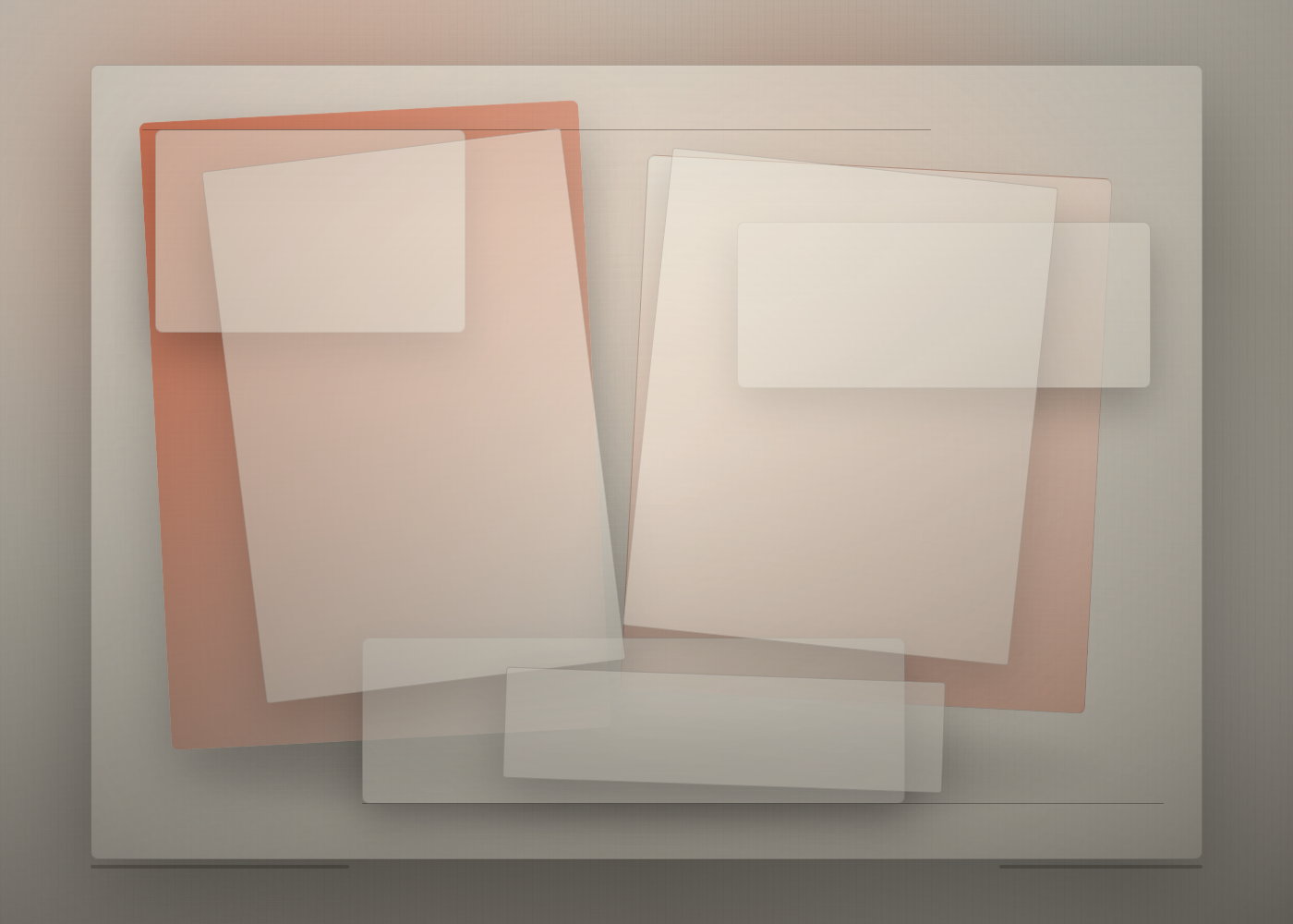 poster like, cultural, asymmetric, image forward